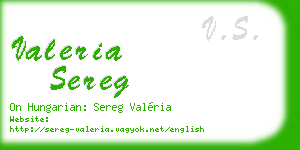 valeria sereg business card